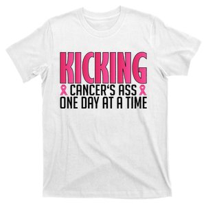 Kicking Cancer's Ass At A Time Breast Cancer Awareness T-Shirt