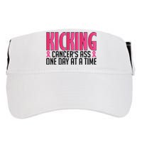 Kicking Cancer's Ass At A Time Breast Cancer Awareness Adult Drive Performance Visor