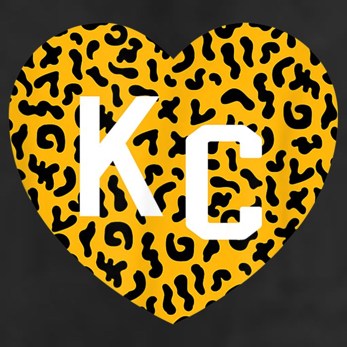 Kc Cheetah Animal Print Heart Kc Kansas City Cheetah Heart Beanie
