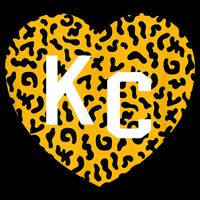 Kc Cheetah Animal Print Heart Kc Kansas City Cheetah Heart 16 in Basic Backpack