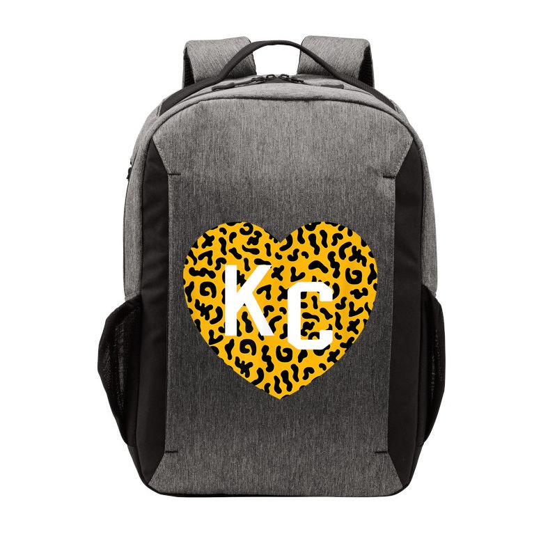 Kc Cheetah Animal Print Heart Kc Kansas City Cheetah Heart Vector Backpack