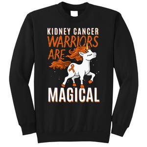 Kidney Cancer Awareness Supporter Warrior Unicorn Lover Gift Sweatshirt