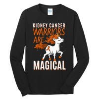 Kidney Cancer Awareness Supporter Warrior Unicorn Lover Gift Tall Long Sleeve T-Shirt