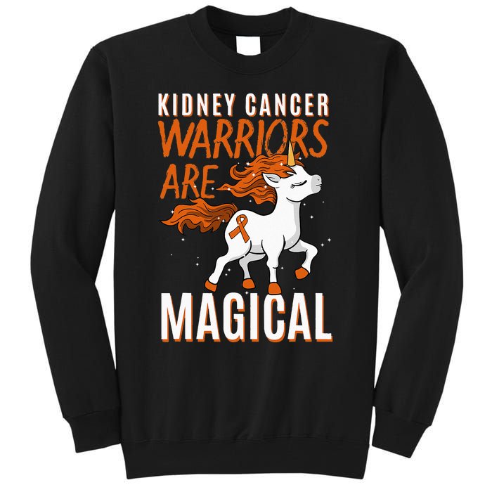 Kidney Cancer Awareness Supporter Warrior Unicorn Lover Gift Tall Sweatshirt