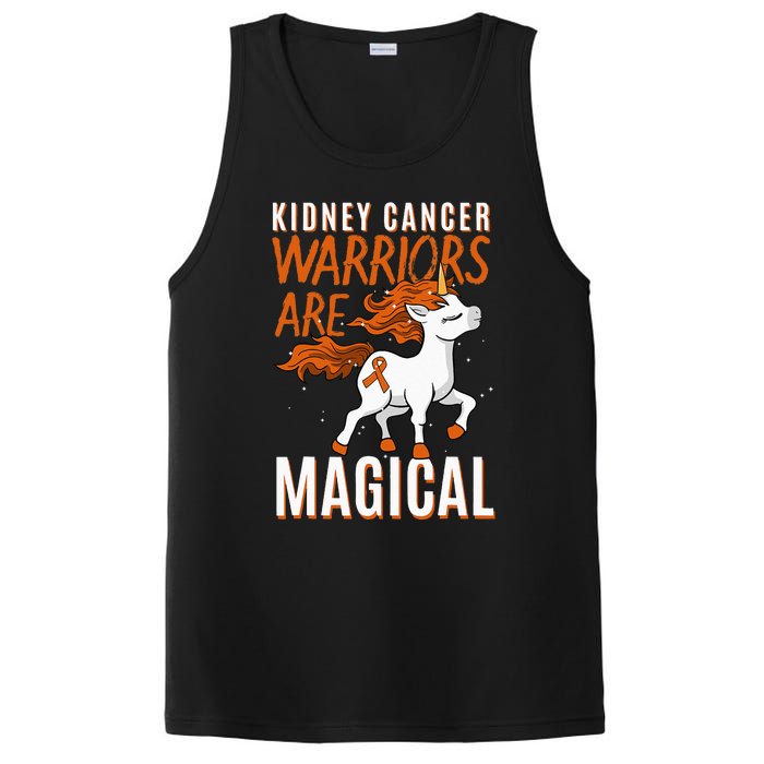 Kidney Cancer Awareness Supporter Warrior Unicorn Lover Gift PosiCharge Competitor Tank