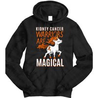 Kidney Cancer Awareness Supporter Warrior Unicorn Lover Gift Tie Dye Hoodie