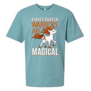 Kidney Cancer Awareness Supporter Warrior Unicorn Lover Gift Sueded Cloud Jersey T-Shirt