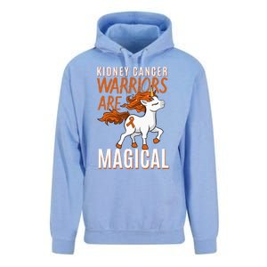 Kidney Cancer Awareness Supporter Warrior Unicorn Lover Gift Unisex Surf Hoodie