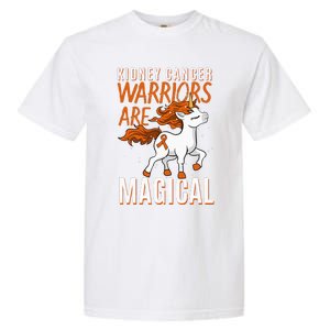 Kidney Cancer Awareness Supporter Warrior Unicorn Lover Gift Garment-Dyed Heavyweight T-Shirt