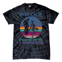 Keep Calm And Avoid Getting A Concussion Retro Color Guard Tie-Dye T-Shirt