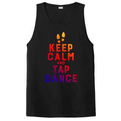 Keep Calm And Tap Dance Funny Dancing Tap Dancer Funny Gift PosiCharge Competitor Tank