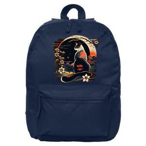 Kawaii Cat Anime Japanese Retro Funny Cat 16 in Basic Backpack