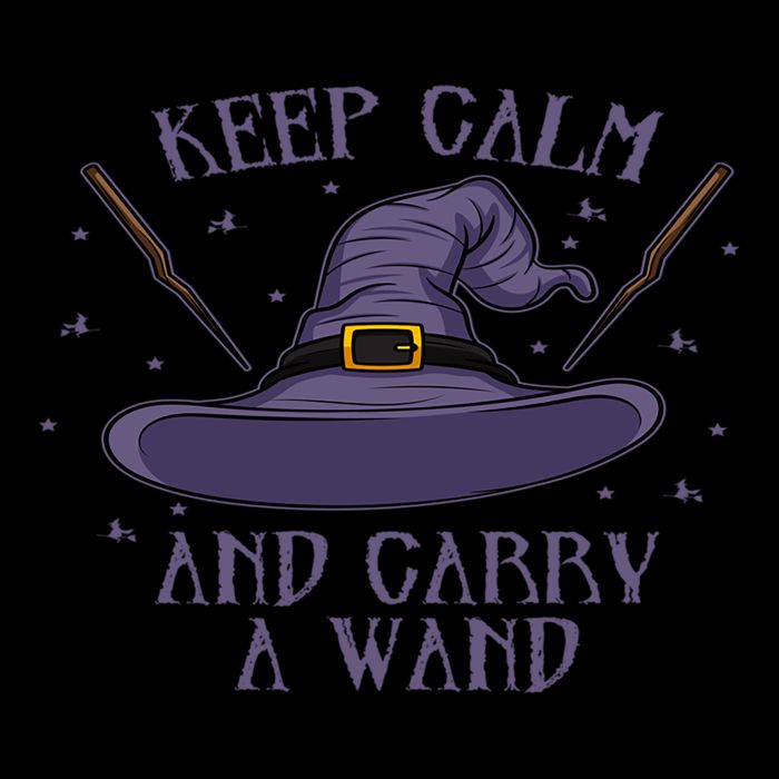 Keep Calm And Carry A Wand Funny Gift Cooling Performance Crew T-Shirt