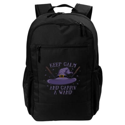 Keep Calm And Carry A Wand Funny Gift Backpack