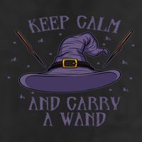 Keep Calm And Carry A Wand Funny Gift Adult Drive Performance Visor