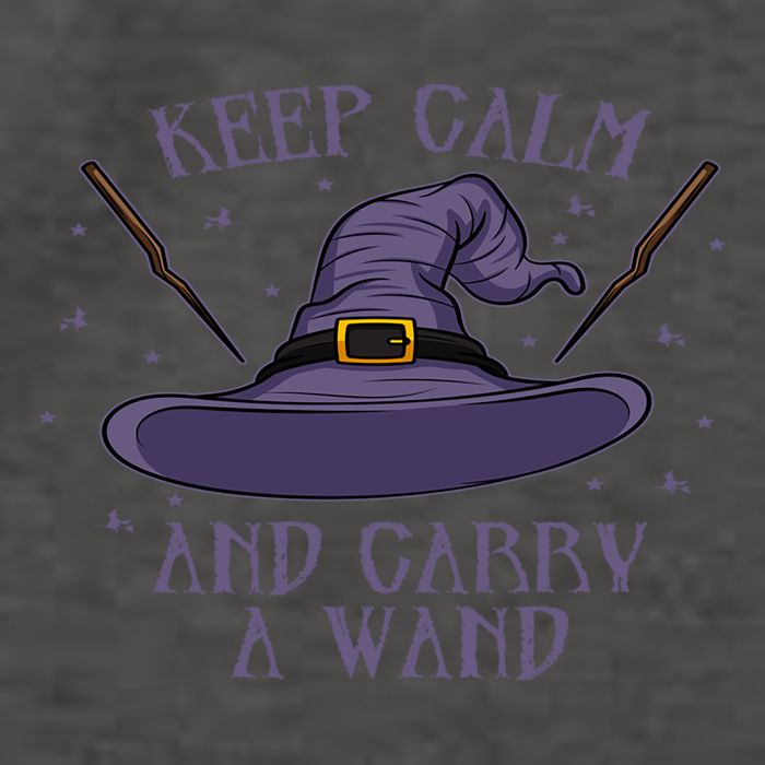 Keep Calm And Carry A Wand Funny Gift Vector Backpack