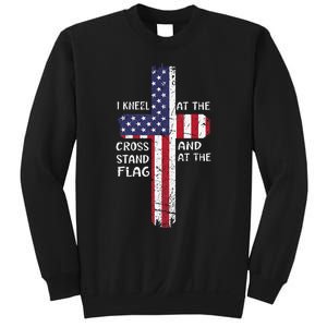 Kneel Cross At The Cross Memorial Day Never Forget Sweatshirt