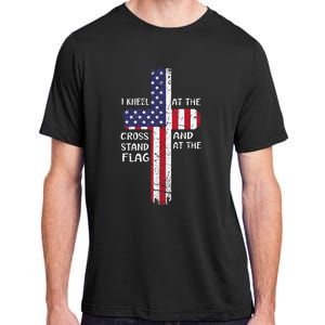 Kneel Cross At The Cross Memorial Day Never Forget Adult ChromaSoft Performance T-Shirt