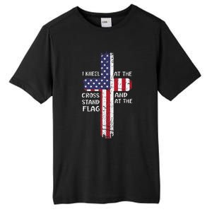 Kneel Cross At The Cross Memorial Day Never Forget Tall Fusion ChromaSoft Performance T-Shirt