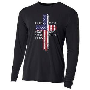 Kneel Cross At The Cross Memorial Day Never Forget Cooling Performance Long Sleeve Crew