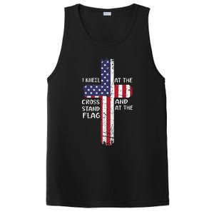 Kneel Cross At The Cross Memorial Day Never Forget PosiCharge Competitor Tank