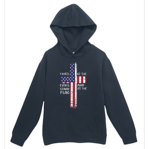 Kneel Cross At The Cross Memorial Day Never Forget Urban Pullover Hoodie