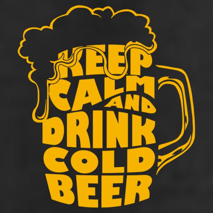 Keep Calm And Drink Cold Beer 7 Panel Mesh Trucker Snapback Hat