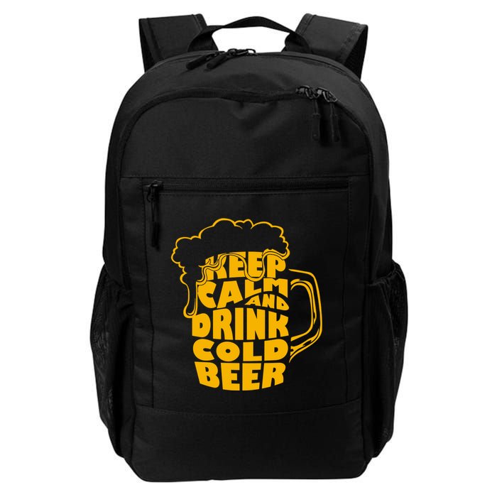 Keep Calm And Drink Cold Beer Backpack