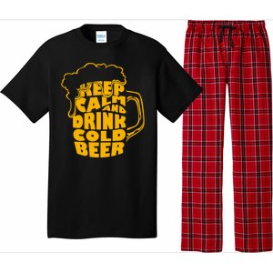 Keep Calm And Drink Cold Beer Pajama Set