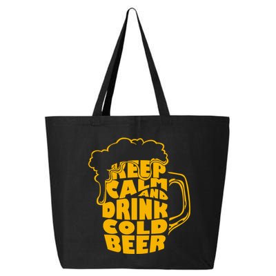 Keep Calm And Drink Cold Beer 25L Jumbo Tote