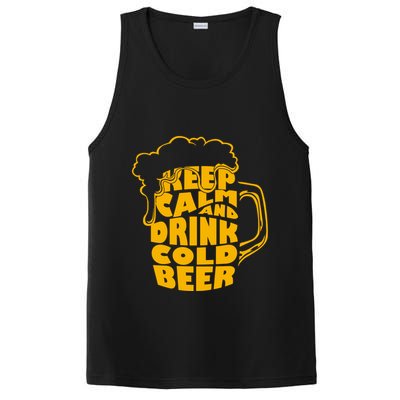 Keep Calm And Drink Cold Beer PosiCharge Competitor Tank