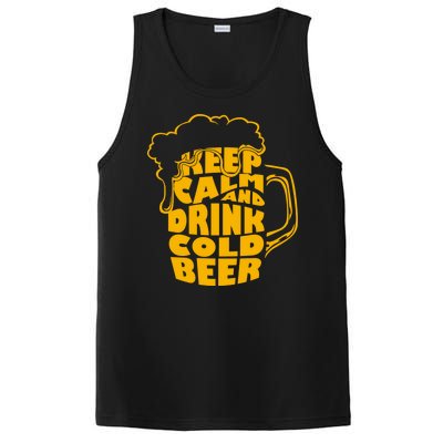 Keep Calm And Drink Cold Beer PosiCharge Competitor Tank