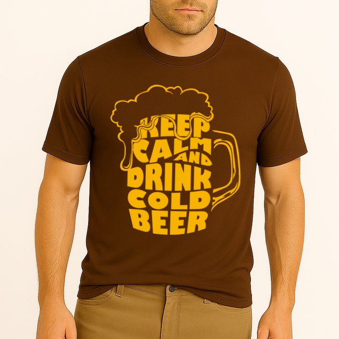 Keep Calm And Drink Cold Beer Performance Shirt