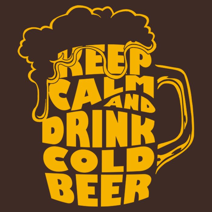 Keep Calm And Drink Cold Beer Apron