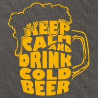 Keep Calm And Drink Cold Beer Cotton Canvas Backpack
