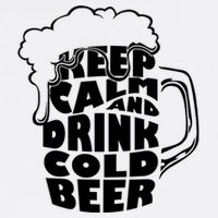 Keep Calm And Drink Cold Beer Garment-Dyed Sweatshirt