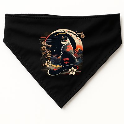 Kawaii Cat Anime Japanese Retro USA-Made Doggie Bandana