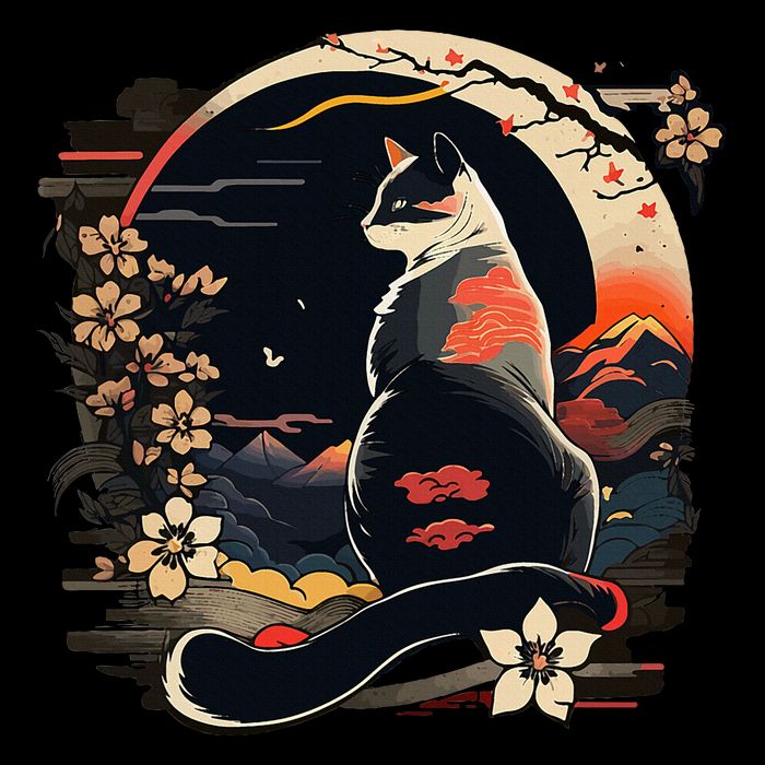 Kawaii Cat Anime Japanese Retro Cooling Performance Crew T-Shirt