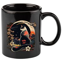 Kawaii Cat Anime Japanese Retro 11oz C Handle Ceramic Mug