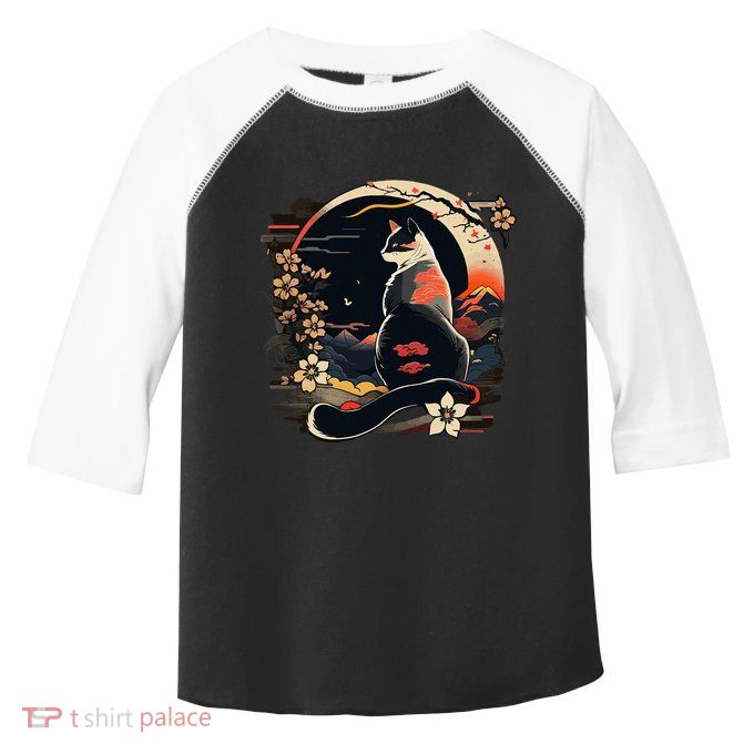 Kawaii Cat Anime Japanese Retro Toddler Fine Jersey T-Shirt