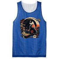 Kawaii Cat Anime Japanese Retro Mesh Reversible Basketball Jersey Tank