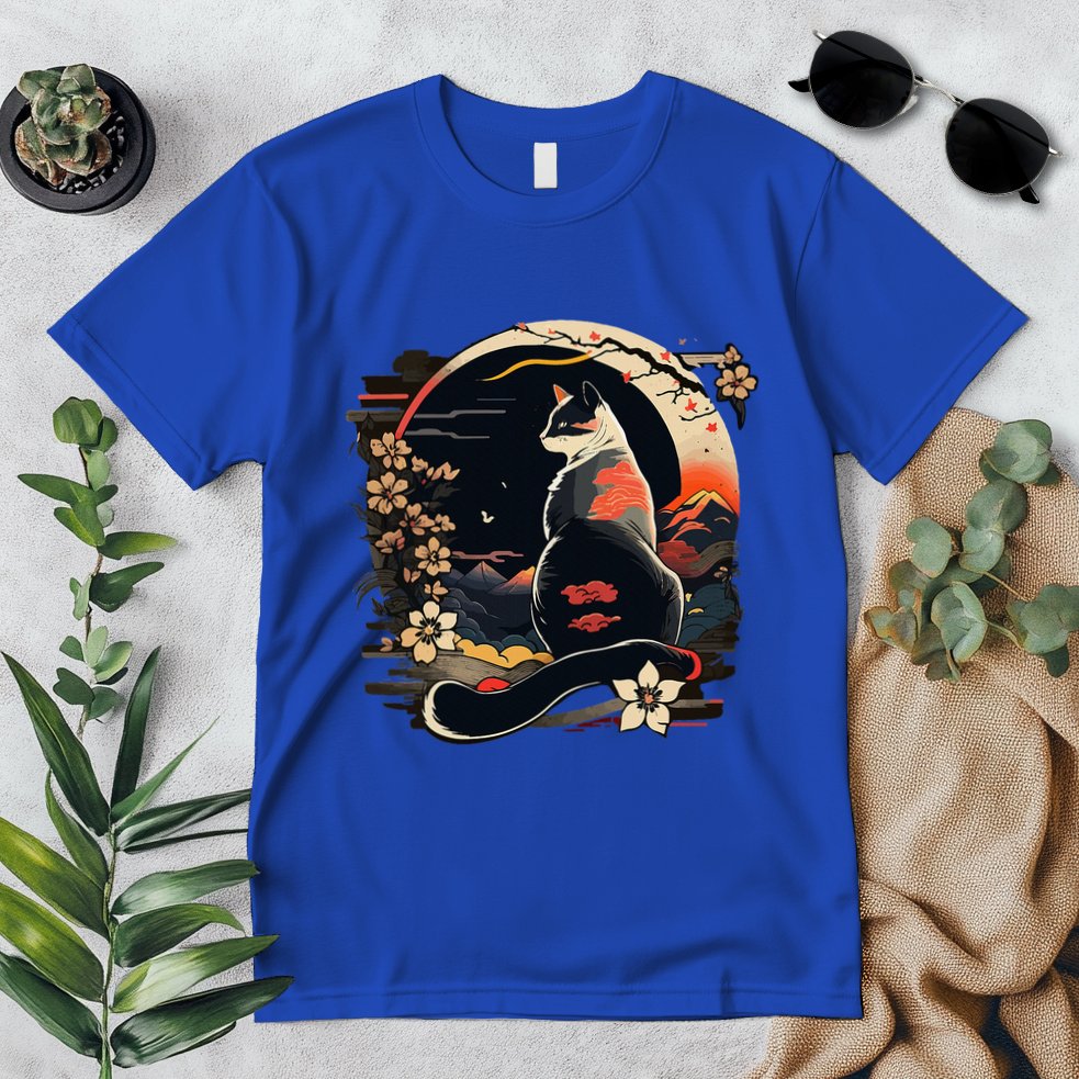 Kawaii Cat Anime Japanese Retro Premium T-Shirt