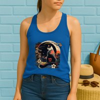 Kawaii Cat Anime Japanese Retro Womens Tank Top