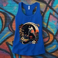 Kawaii Cat Anime Japanese Retro Womens Tank Top