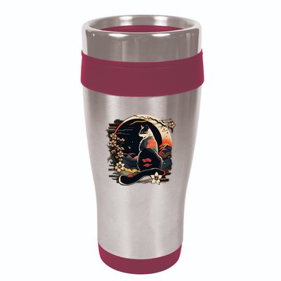 Kawaii Cat Anime Japanese Retro 16oz Travel Tumbler