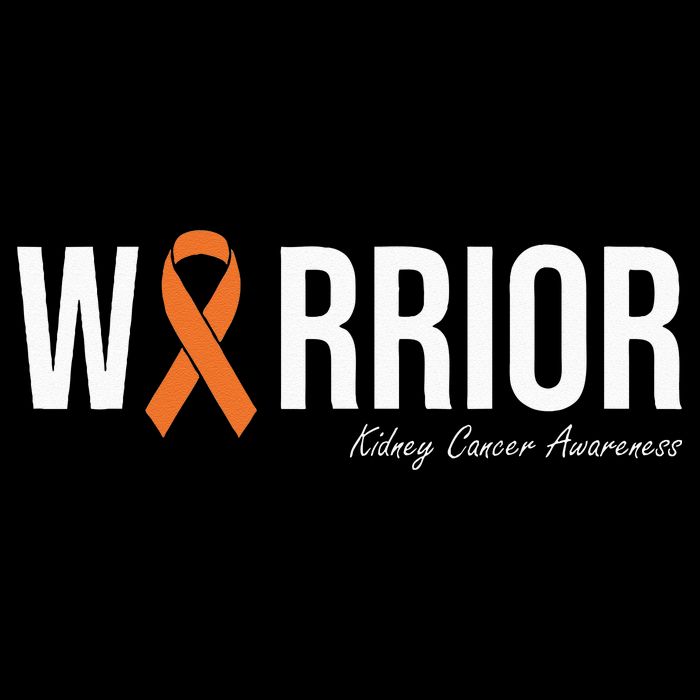 Kidney Cancer Awareness Orange Ribbon Drawstring Bag