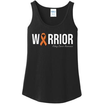 Kidney Cancer Awareness Orange Ribbon Ladies Essential Tank