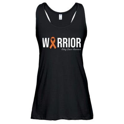 Kidney Cancer Awareness Orange Ribbon Ladies Essential Flowy Tank