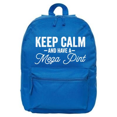 Keep Calm And Have A Mega Pint Gift 16 in Basic Backpack