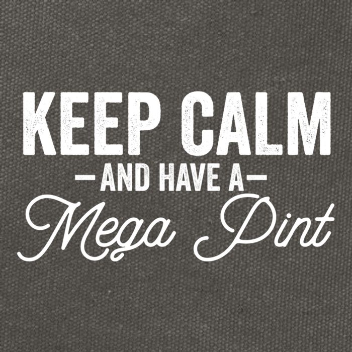 Keep Calm And Have A Mega Pint Gift Cotton Canvas Backpack